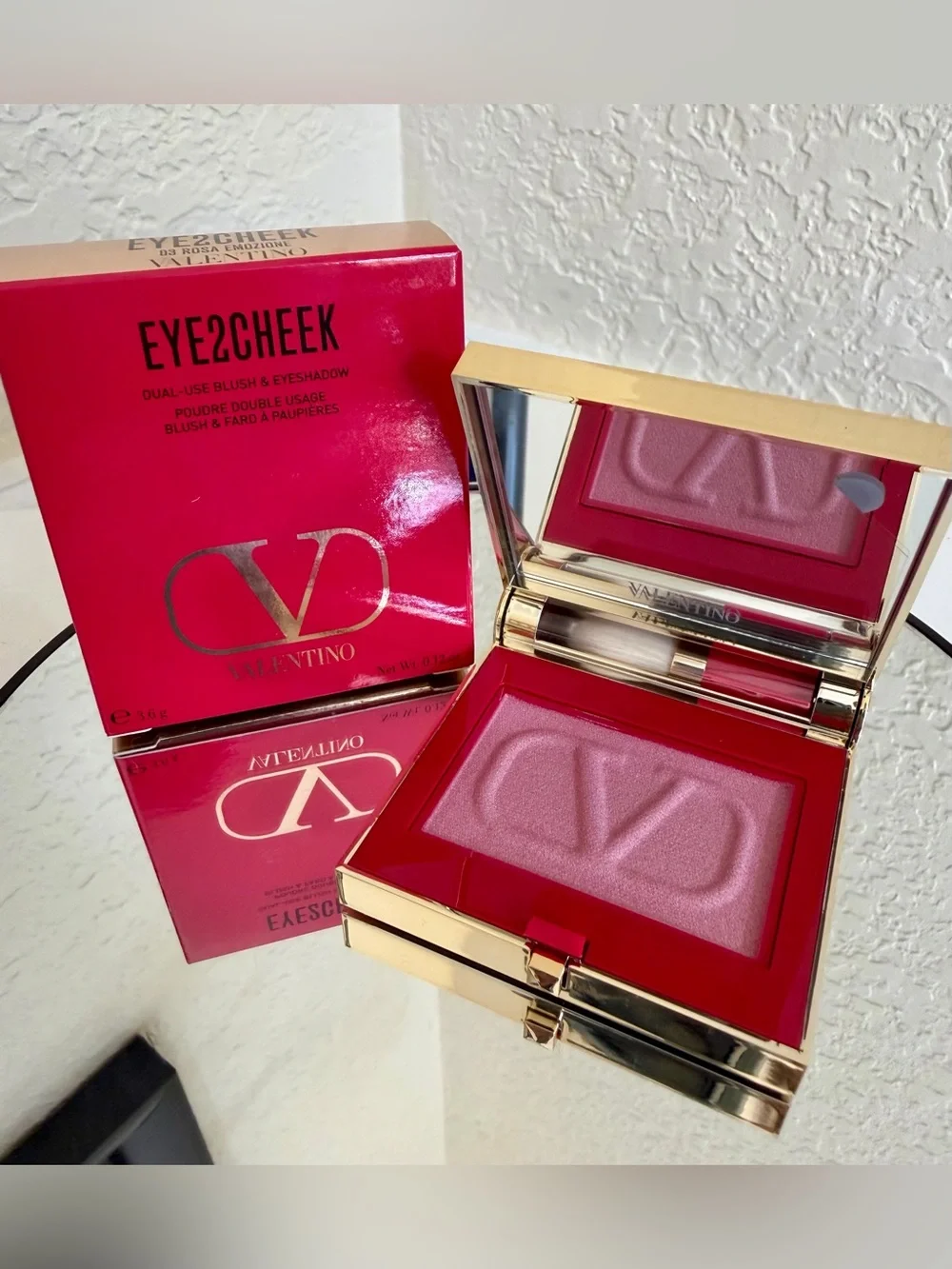 VALENTINO EYE2CHEEK BLUSH AND EYESHADOW NIB 003